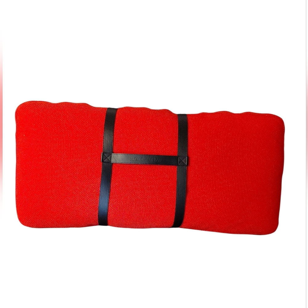 Mon Chateau Black Blanket Belt Strap Harness Carrier Double Buckle Vegan Leather